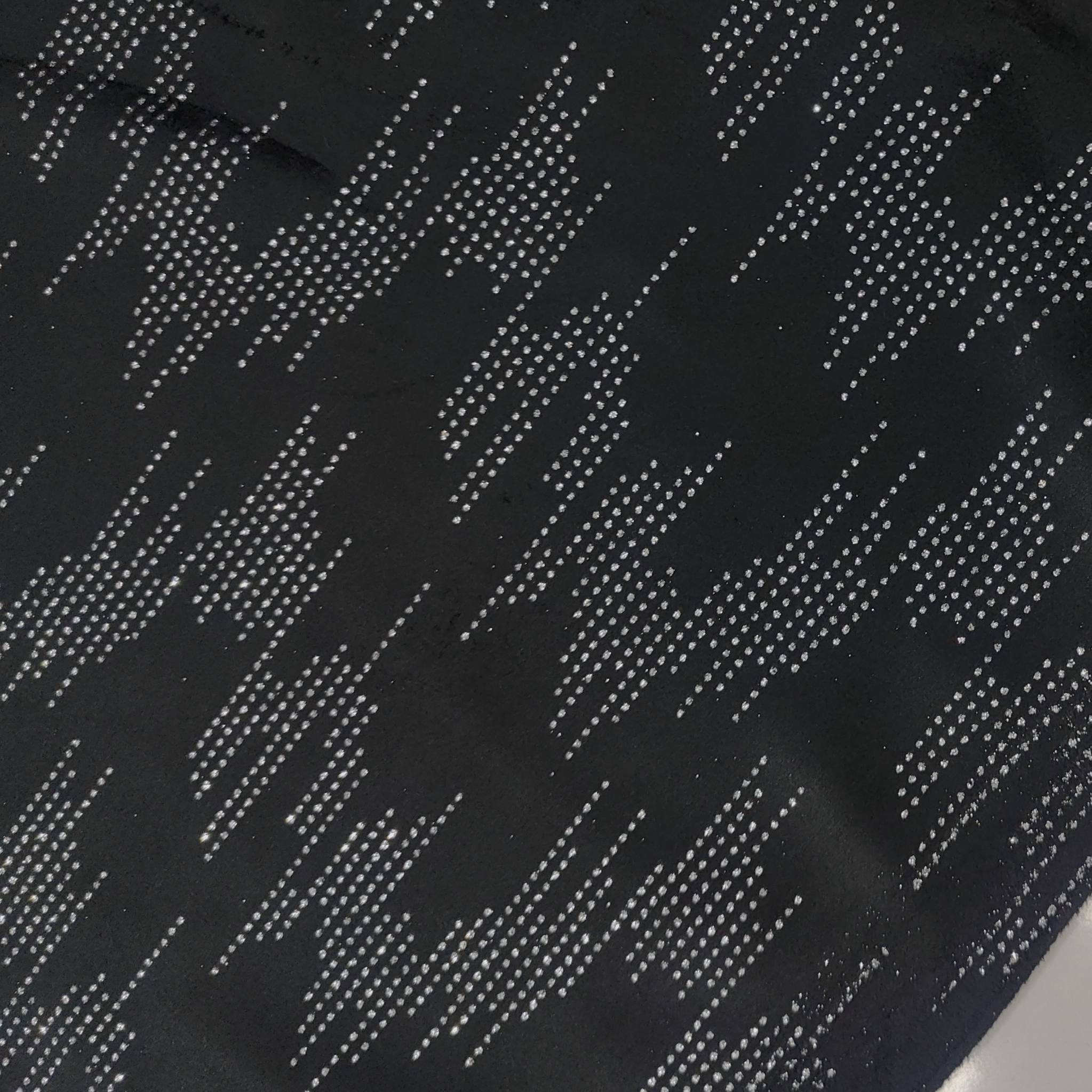 Achkan Fabric ManTire Velvet Fabric With Embroidery Work Colour Black